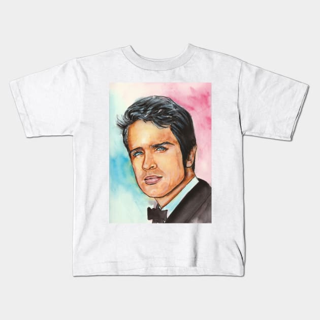 Warren Beatty Kids T-Shirt by Svetlana Pelin